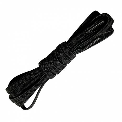 Foto - Șireturi elastice pentru încălțăminte simple, o pereche - Negre, 100 cm