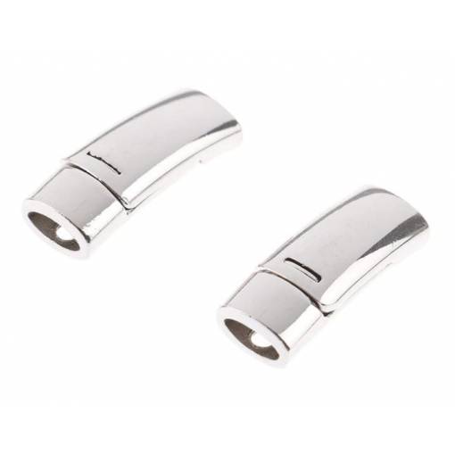 Foto - Clips magnetic din metal pentru șiruri - Argintie
