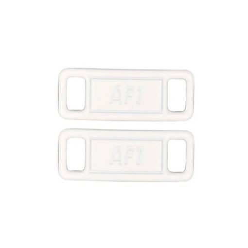 Foto - Cataramă metalică - prindere pentru șireturi AF1 - Albă