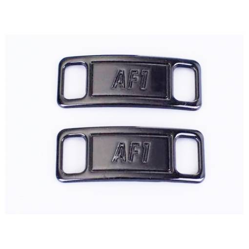 Foto - Cataramă metalică - prindere pentru șireturi AF1 - Neagră