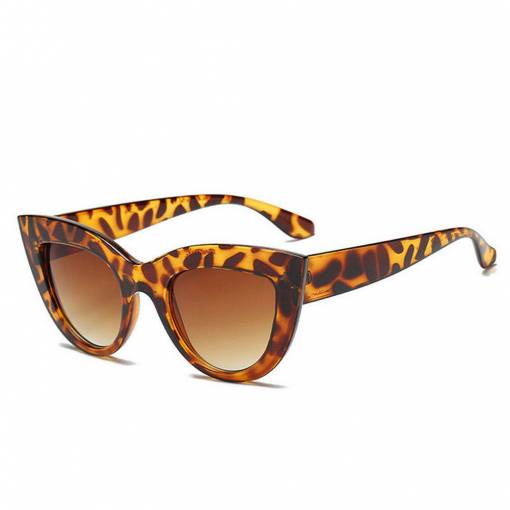 Foto - Ochelari de soare pentru femei CAT EYE - Leopard