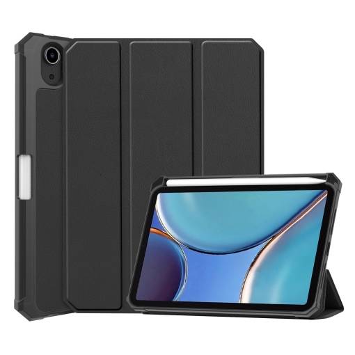 Foto - Husă pentru iPad mini 6 + slot pentru Apple Pencil - Neagră